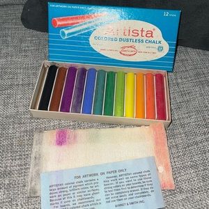 NOS/NEW BINNEY & SMITH Artista #6112 Colored Dustless Chalk NON Toxic